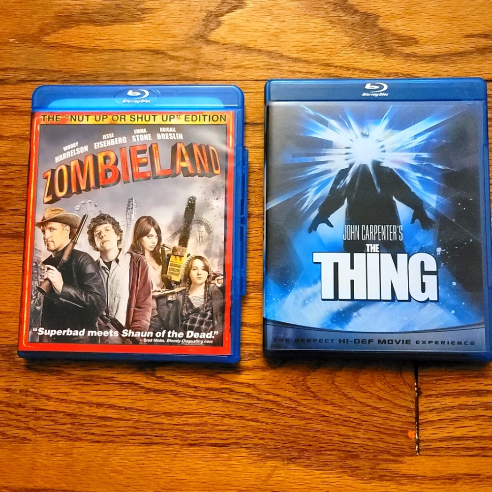 Blu-ray bundle The Thing & Zombieland